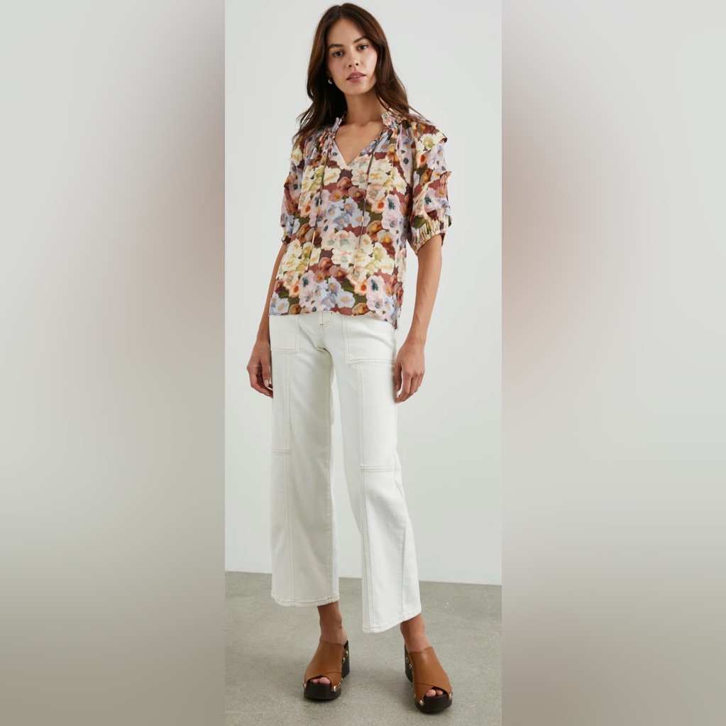 Rails Paris Top Painted Floral